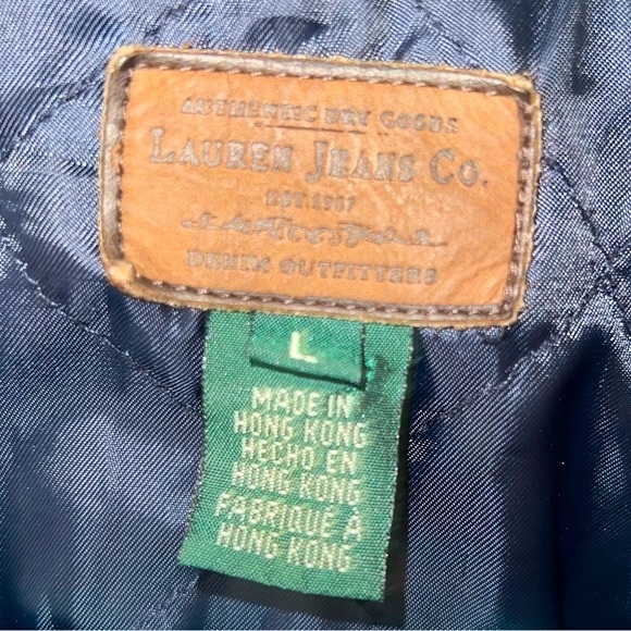 Ralph Lauren Denim Lined Jacket Size Large EUC - Picture 6 of 9
